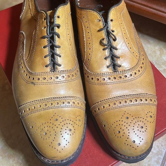 Brooks Brothers Men’s Walnut Leather Oxford , Size 10.5, Re-Soled - Picture 2 of 9